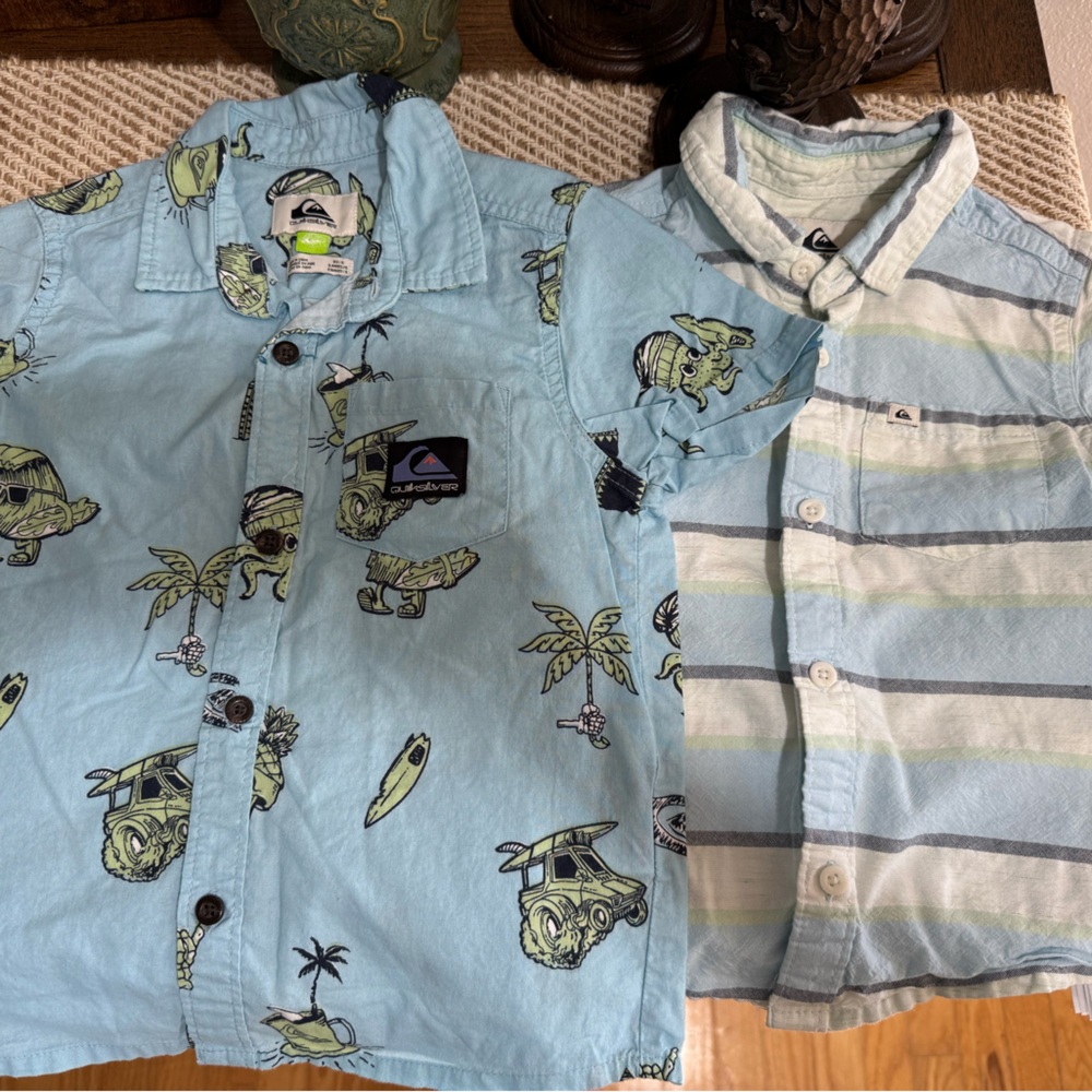2 Quiksilver Button Down Shirts